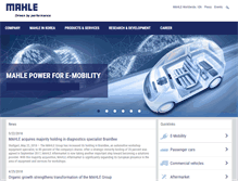 Tablet Screenshot of kr.mahle.com